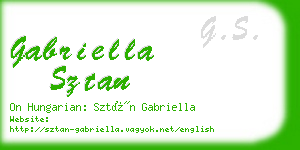 gabriella sztan business card